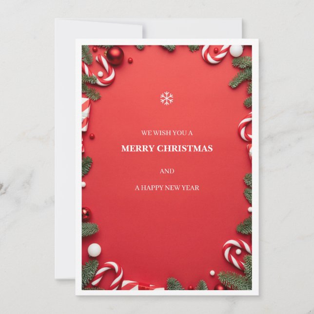 Agradecimiento tarjeta de navidad (Anverso)