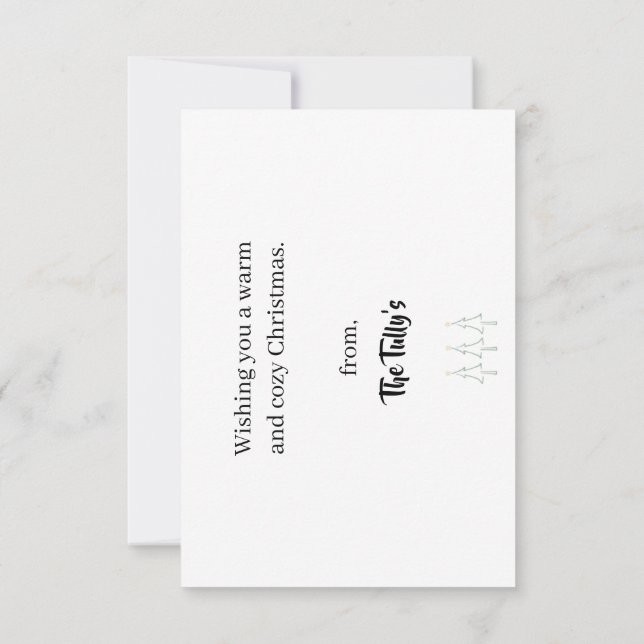 Agradecimiento Tarjeta de navidad (Reverso)