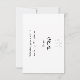 Agradecimiento Tarjeta de navidad