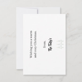 Agradecimiento Tarjeta de navidad