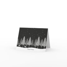 Tarjeta de Navidad con renos