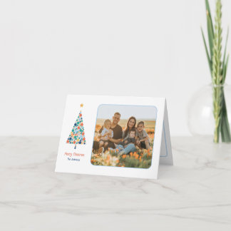 Agradecimiento Tarjeta de Navidad de árbol de Navidad minimalista