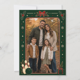 Agradecimiento Tarjeta de Navidad de bolos