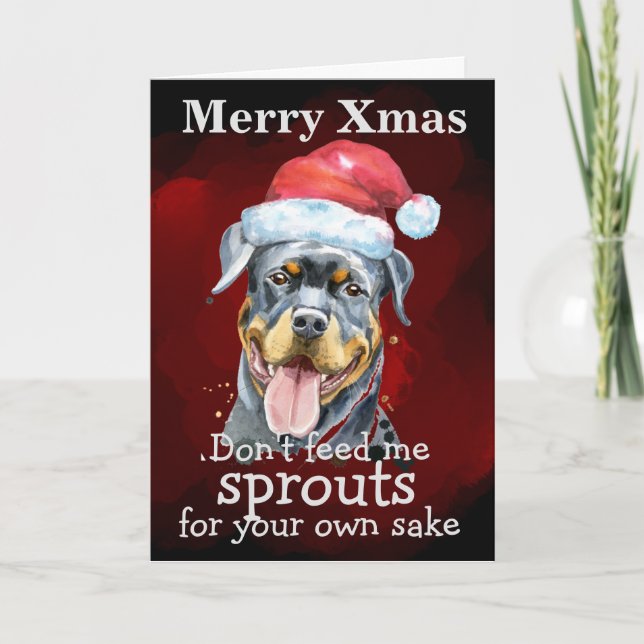 Agradecimiento Tarjeta de Navidad de personalizado de su perro (Anverso)