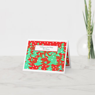 Agradecimiento Tarjeta de Navidad decorativa