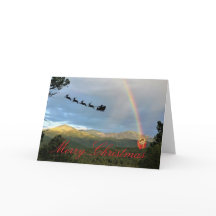 Tarjeta de Navidad doblada