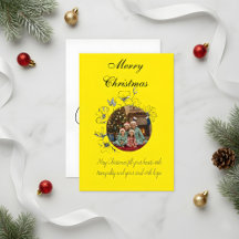 Tarjeta de Navidad Familiar con Foto