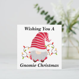 Agradecimiento Tarjeta de Navidad Gnome
