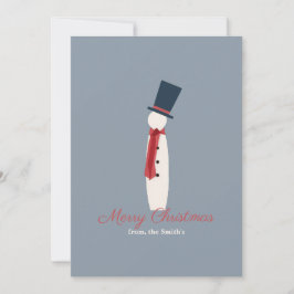 Agradecimiento Tarjeta de Navidad moderna de foto de muñeco de ni