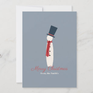 Agradecimiento Tarjeta de Navidad moderna de foto de muñeco de ni