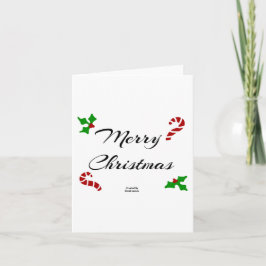 Agradecimiento Tarjeta de Navidad Pequeña Tarjeta de Cumpleaños