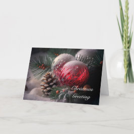 Agradecimiento Tarjeta de Navidad Personalizada - Burbujas