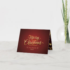 Agradecimiento Tarjeta de Navidad Personalizada con Mensaje Perso
