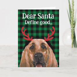 Agradecimiento Tarjeta de Navidad personalizada de tu Bloodhound