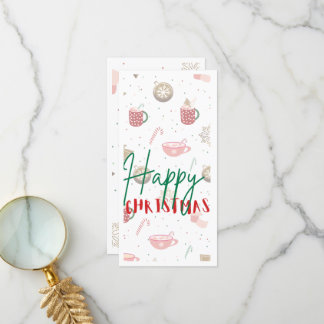 Agradecimiento Tarjeta de Navidad plana