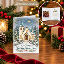 Tarjeta de Navidad Venid Adoremosle
