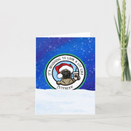 Agradecimiento Tarjeta de Navidades Cairn Terrier Coffee Lover