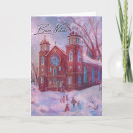 Agradecimiento Tarjeta de Navidades católicos Buon Natale