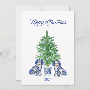 Agradecimiento Tarjeta de Navidades Chinoiserie Staffordshire