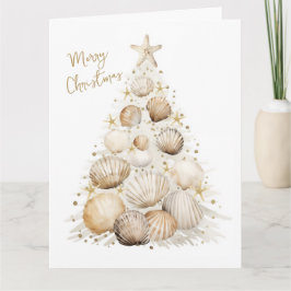 Agradecimiento Tarjeta de Navidades costeros personalizada