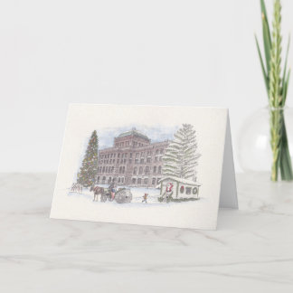 Agradecimiento Tarjeta de Navidades de caminata de navidades