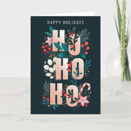 Agradecimiento Tarjeta de Navidades de Candy Cane de HoHo Holly B