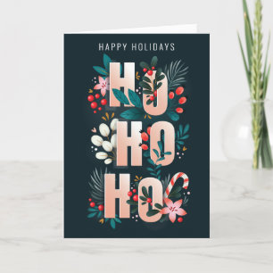 Agradecimiento Tarjeta de Navidades de Candy Cane de HoHo Holly B