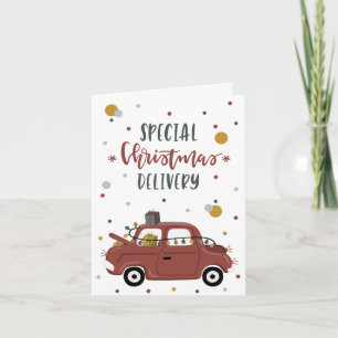 Agradecimiento Tarjeta de Navidades de entrega de Navidades espec