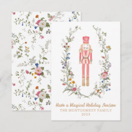 Agradecimiento Tarjeta de Navidades de flor de ballet de petaca r