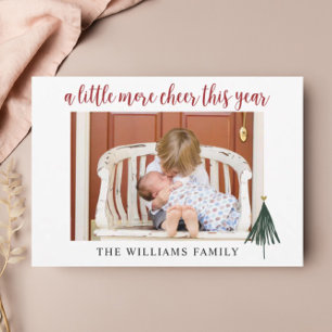 Agradecimiento Tarjeta de Navidades de fotografía de familia reci