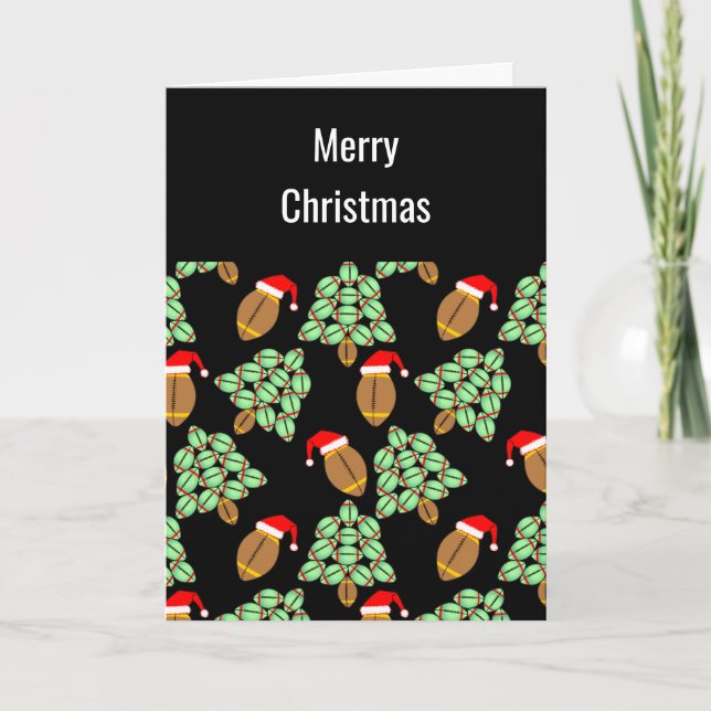 Agradecimiento Tarjeta de Navidades de fútbol navidades (Anverso)