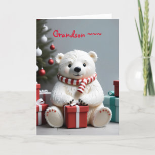 AGRADECIMIENTO TARJETA DE NAVIDADES DE GRANDSON DE OSO TEDDY