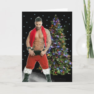 Agradecimiento Tarjeta de Navidades de Hunk Buff Santa