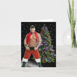 Agradecimiento Tarjeta de Navidades de Hunk Buff Santa