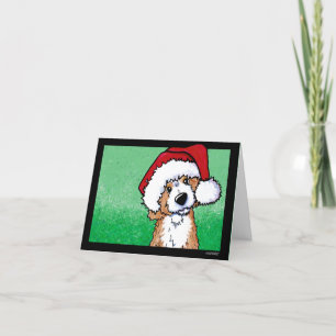 Agradecimiento Tarjeta de Navidades de KiniArt Goldendoodle