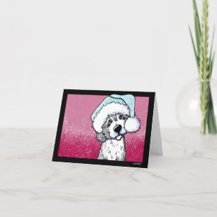 Agradecimiento Tarjeta de Navidades de KiniArt Goldendoodle