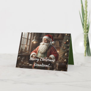 AGRADECIMIENTO TARJETA DE NAVIDADES DE LISTA DE GRANDSON DE SANTA