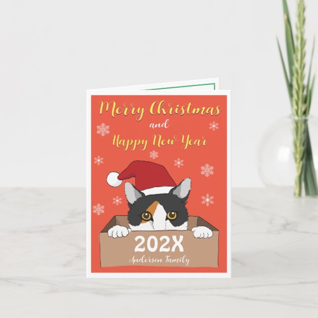 Agradecimiento Tarjeta de Navidades de Little Kitty (Anverso)