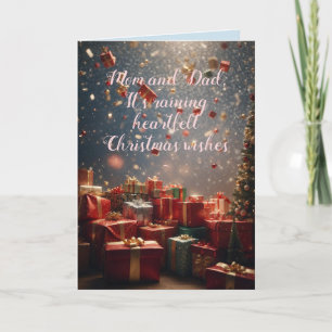 AGRADECIMIENTO TARJETA DE NAVIDADES DE MAMÁ Y PADRE DE CORAZÓN