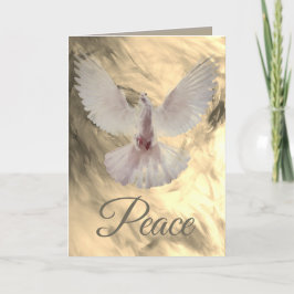 Agradecimiento Tarjeta de Navidades de Peace Dove por Leslie Clai