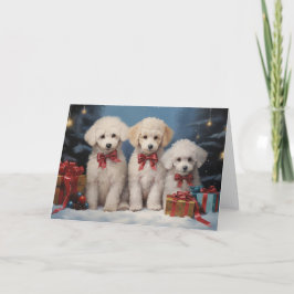 Agradecimiento Tarjeta de Navidades de perro canino