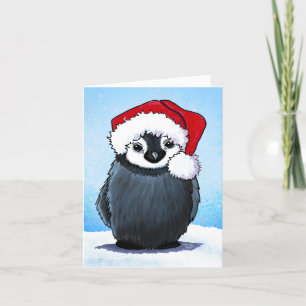 Agradecimiento Tarjeta de Navidades de polluelos de pinguino de K