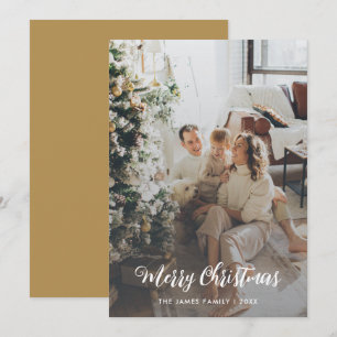 Agradecimiento Tarjeta de Navidades familiares de guión gráfico m