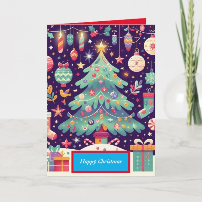 Agradecimiento Tarjeta de Navidades felices (Anverso)