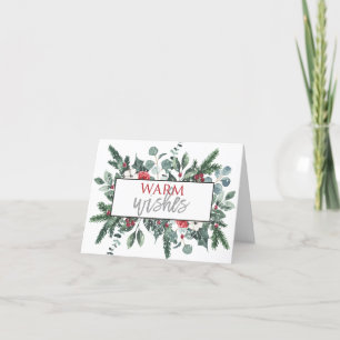 Agradecimiento Tarjeta de Navidades fotográficos para saludos cál