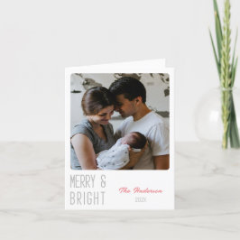 Agradecimiento Tarjeta de Navidades fotográficos personalizados M