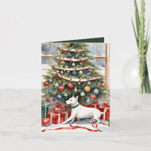 Agradecimiento Tarjeta de Navidades Frolic de Bull Terrier