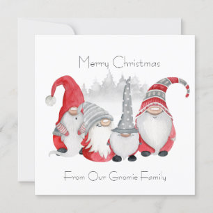 Agradecimiento Tarjeta de Navidades Gnomie Family
