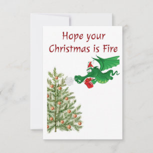 Agradecimiento tarjeta de Navidades graciosos personalizada con d
