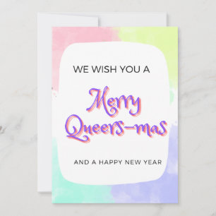 Agradecimiento Tarjeta de Navidades LGBTQ+ para homosexuales